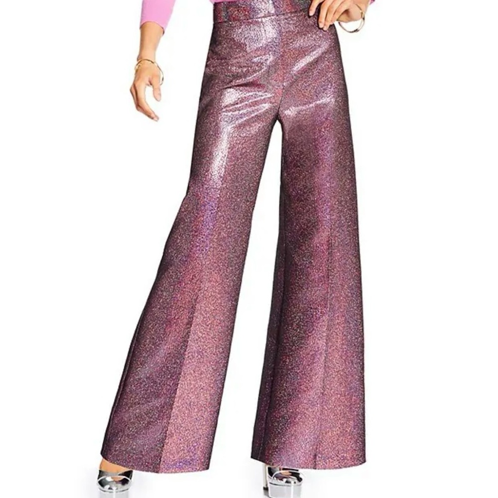 ANTONIO MELANI Sparkling Magenta Wide-Leg Pants